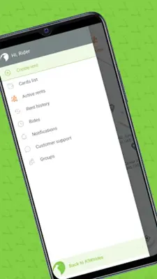 KIWIride android App screenshot 2
